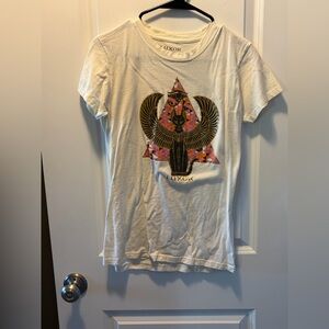 Large Luxor White Graphic T-Shirt